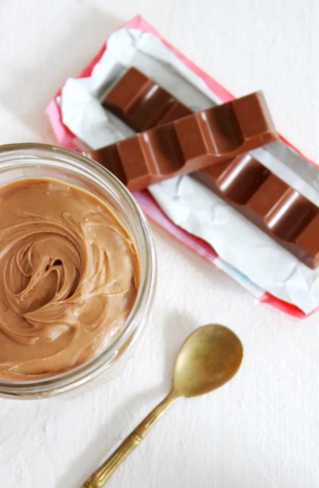 Brunchidee: Kinderschokolade Aufstrich - küchenkränzchen Brunchidee: Kinderschokolade Aufstrich - küchenkränzchen