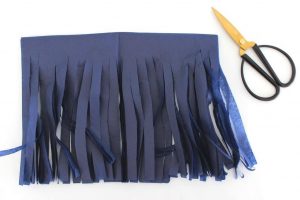 Quasten-Girlande Marineblau/Weiß/Silber – 15 Quasten, Je 35,6cm, Mit 3m Schnur, Für Partys & Deko