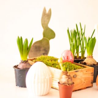 Osterei mit Servietten-Technik