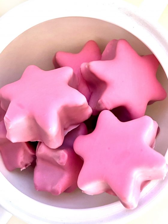 Punschkrapfen Sterne