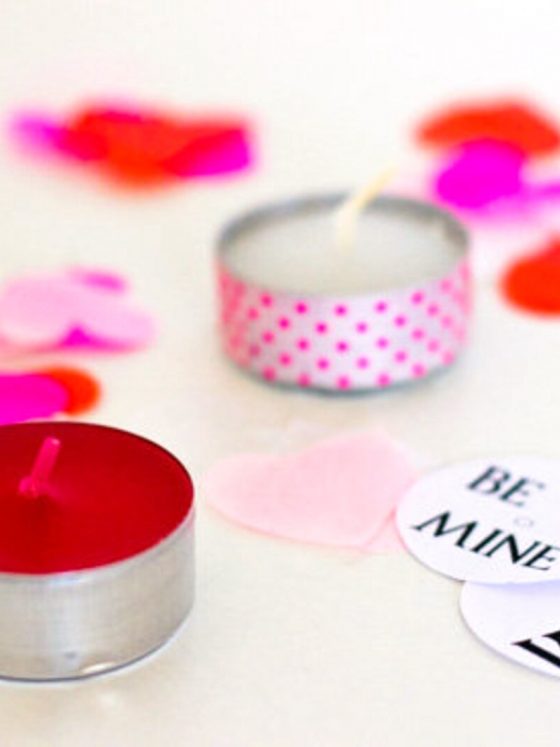 Liebe im Kerzenschein – Teelichter mit Liebesbotschaften zum Valentinstag